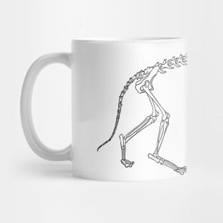 KITTY CAT FELINE SKELETON BONES Cat-shirt Mug